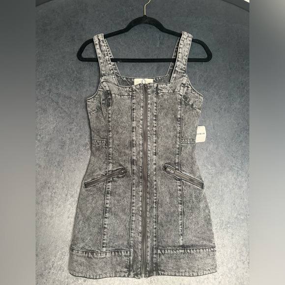 Free People Denim Dress NWT SZ 0 - Picture 5 of 8